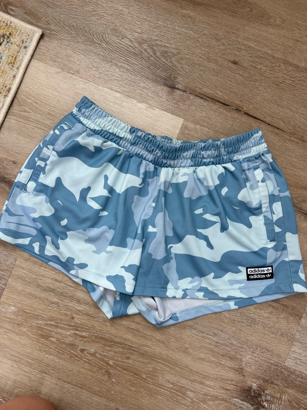 Adidas Blue Camo Athletic Shorts